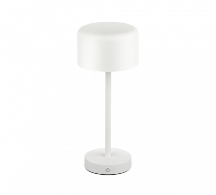 Trio Lighting Επαναφορτιζόμενο Πορτατίφ LED 1.5W USB Μεταλλικό Λευκό Ματ