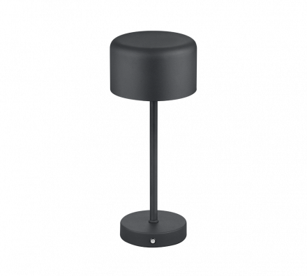 Trio Lighting Επαναφορτιζόμενο Πορτατίφ LED 1.5W USB Μεταλλικό Μαύρο Ματ