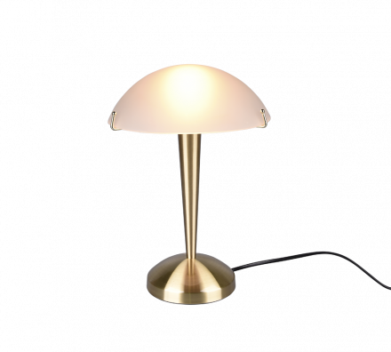 Trio Lighting Πορτατίφ LED 1xE14 PILZ II Μέταλλο/Γυαλί Brass Mat