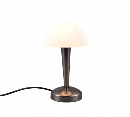 Trio Lighting Πορτατίφ CANARIA LED 4.9W Μέταλλο/Γυαλί Μαύρο/Chrome