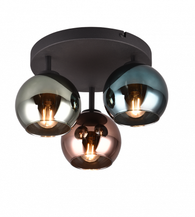 Trio Lighting Φωτιστικό Οροφής SHELDON LED 3xE14 Μέταλλο/Γυαλί