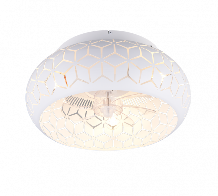 Trio Lighting Ανεμιστήρας Οροφής με Φως 3xE27 BIDAR Λευκό Ματ Πλαστικό