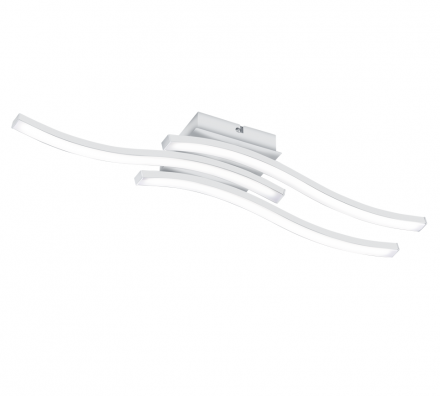 Trio Lighting Πλαφονιέρα Οροφής LED 3x5W Μεταλλική ROUTE Λευκό Mat