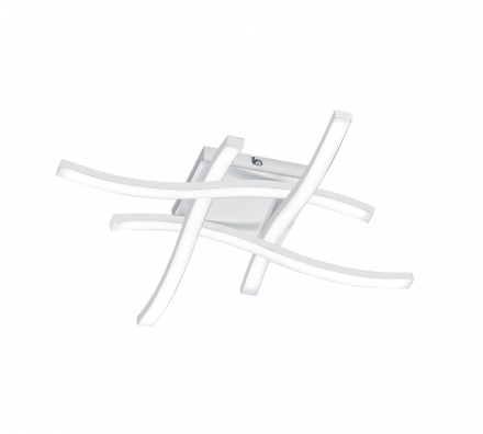 Trio Lighting Πλαφονιέρα Οροφής LED 4x5W Μεταλλική ROUTE Λευκό Ματ