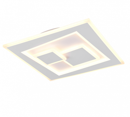 Trio Lighting Πλαφονιέρα LED 34W CCT DEGAS Λευκό Ματ Μέταλλο
