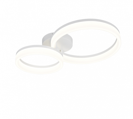 Trio Lighting Πλαφονιέρα LED 22W 3000K SCOPE Λευκό Ματ Μέταλλο
