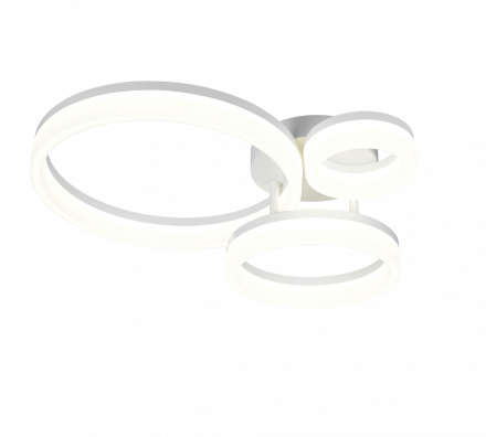 Trio Lighting Πλαφονιέρα LED 32W 3000K SCOPE Λευκό Ματ Μέταλλο