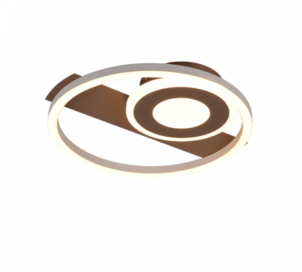 Trio Lighting Πλαφονιέρα LED 22W 3000K HORUS Coffee Μέταλλο