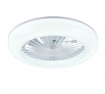 Trio Lighting Ανεμιστήρας Οροφής με Φως LED 15W CCT MORA Λευκό Ματ Πλαστικό
