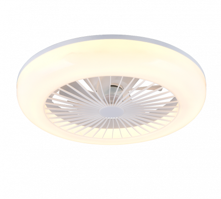 Trio Lighting Ανεμιστήρας Οροφής με Φως LED 15W CCT MORA Λευκό Ματ Πλαστικό