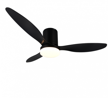 Trio Lighting Ανεμιστήρας Οροφής με Φως LED 20W GöTEBORG Μαύρο Ματ Μέταλλο
