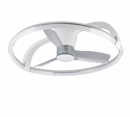 Trio Lighting Ανεμιστήρας Οροφής με Φως LED 37W CCT STOCKHOLM Λευκό Ματ Πλαστικό