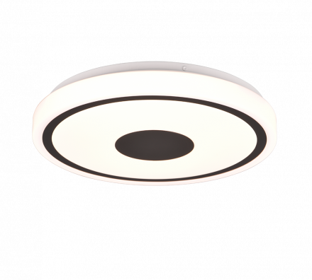 Trio Lighting Φωτιστικό Οροφής BUNDA LED 16W Πλαστικό Μαύρο Ματ