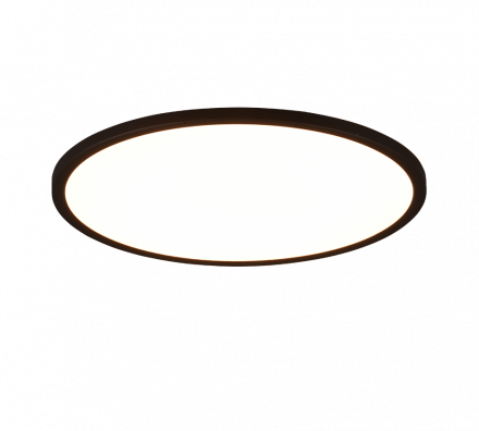 Trio Lighting Φωτιστικό Οροφής AUREO LED 30W Πλαστικό Μαύρο Ματ