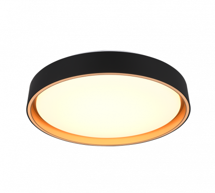 Trio Lighting Πλαφονιέρα LED 24W FELIS Μαύρο-Χρυσό