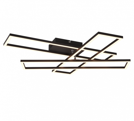 Trio Lighting Φωτιστικό Οροφής CORSO LED 36W Μέταλλο Μαύρο Mat