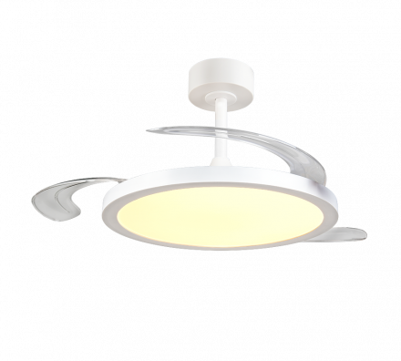 Trio Lighting Ανεμιστήρας Οροφής με Φως LED 33W KASFJORD Λευκό Ματ Μέταλλο