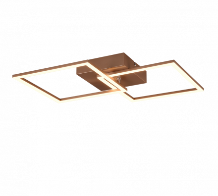 Trio Lighting Φωτιστικό Οροφής TRAIL LED 20W Μέταλλο Καφέ