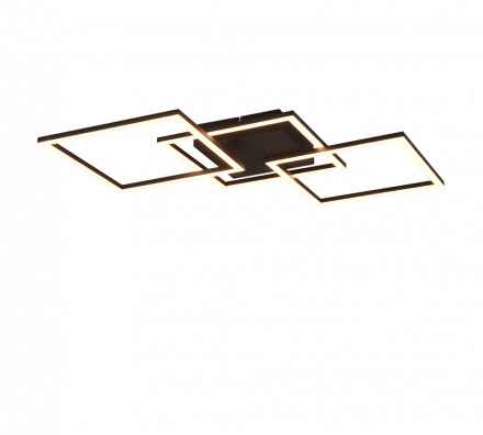 Trio Lighting Φωτιστικό Οροφής TRAIL LED 31W Μέταλλο Μαύρο Ματ