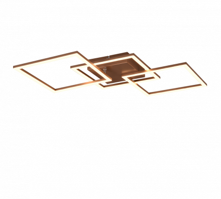 Trio Lighting Φωτιστικό Οροφής TRAIL LED 31W Μέταλλο Καφέ