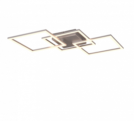 Trio Lighting Φωτιστικό Οροφής TRAIL LED 31W Μέταλλο Γκρι