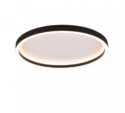 Trio Lighting Στρογγυλό Φωτιστικό Οροφής ROTONDA LED 20W Μέταλλο Μαύρο Ματ