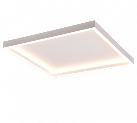 Trio Lighting Τετράγωνο Φωτιστικό Οροφής ROTONDA LED 20W Μέταλλο Λευκό Ματ