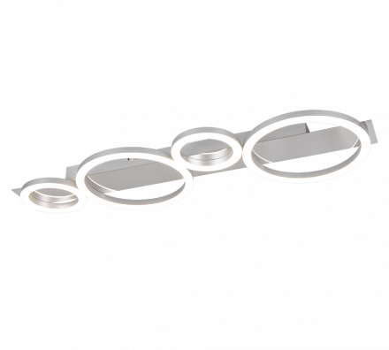 Trio Lighting Φωτιστικό Οροφής LED 26.5W 4000K LUMOS Chrome Μέταλλο