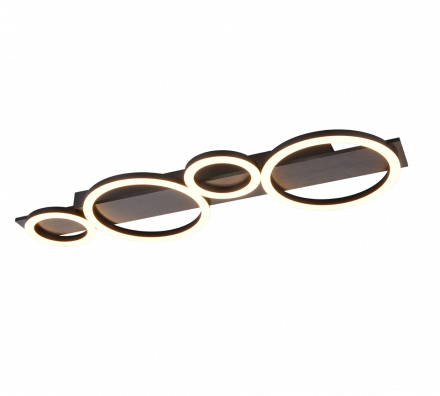 Trio Lighting Φωτιστικό Οροφής LED 26.5W 3000K LUMOS Χρώμα Αλουμινίου Μέταλλο