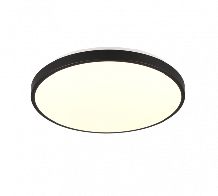 Trio Lighting Φωτιστικό Οροφής LED 22W LOODY Μαύρο Πλαστικό