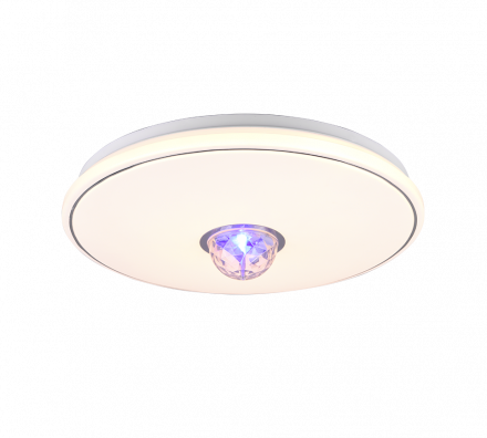 Trio Lighting Πλαφονιέρα LED 17W+RGB RAVE Πλαστική