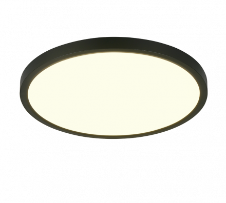 Trio Lighting Πλαφονιέρα LED 30W CCT DRACO Μαύρο Ματ Πλαστικό