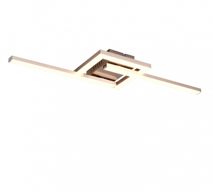 Trio Lighting Πλαφονιέρα LED 17W VIALE Nickel Mat