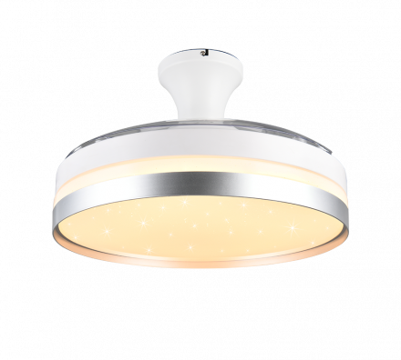 Trio Lighting Φωτιστικό Οροφής LED 35W LINDBERG Γκρι Πλαστικό