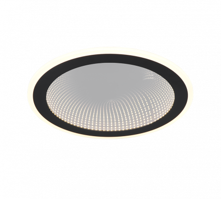Trio Lighting Πλαφονιέρα LED 21.5W CCT GLACE Μαύρο Ματ Μέταλλο