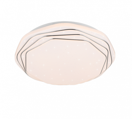 Trio Lighting Φωτιστικό Οροφής LED 22W DIZZY Λευκό Πλαστικό