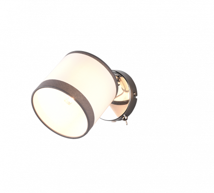 Trio Lighting Μονό Σποτ DAVOS LED 1xE14 Μέταλλο/Ύφασμα Chrome/Λευκό