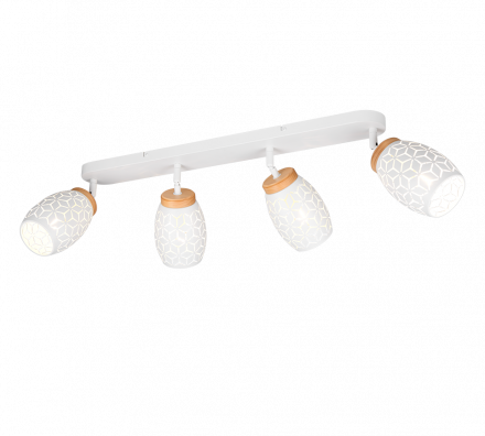 Trio Lighting Τετραπλό Spot 4xE14 BIDAR Λευκό Ματ Μέταλλο
