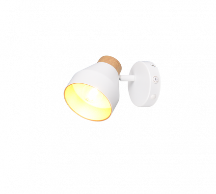 Trio Lighting Επίτοιχο Φωτιστικό 1xE14 VALENTIN Λευκό Ματ Μέταλλο
