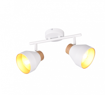 Trio Lighting Διπλό Spot 2xE14 VALENTIN Λευκό Ματ Μέταλλο