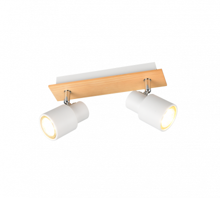Trio Lighting Spot 2xGU10 PIERRE Λευκό Ματ Μέταλλο