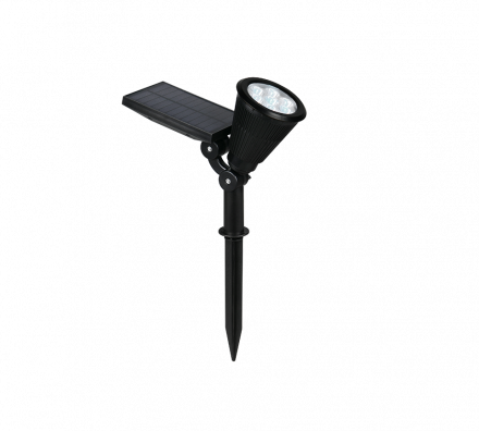 Trio Lighting Ηλιακό Μπηχτό Spot LED 1W RGB Motion/Dusk Sensor FESTIVAL Μαύρο Ματ