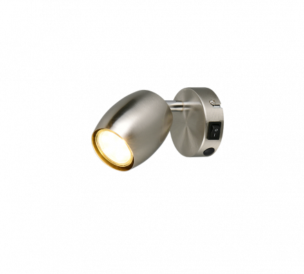 Trio Lighting Μονό Spot 1xGU10 NANCY Nickel Mat Μέταλλο