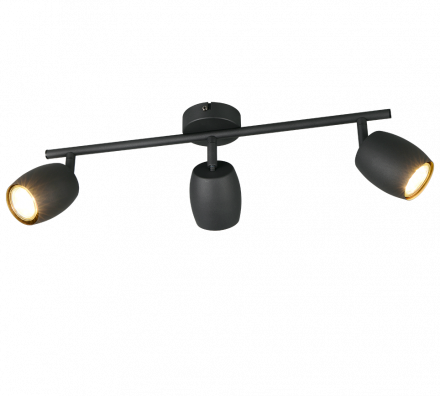 Trio Lighting Τριπλό Spot 3xGU10 NANCY Μαύρο Ματ Μέταλλο