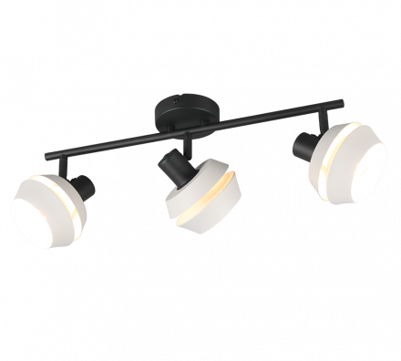 Trio Lighting Τριπλό Spot 3xE14 ISLA Μαύρο-Γκρι Μέταλλο