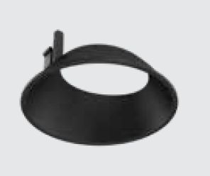 Zambelis Lights Reflector Για LED Spot S125/S127 Μαύρο Ματ