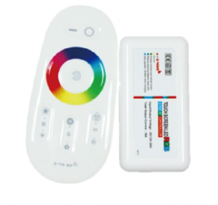 RF Dimmable RGB LED Controller Αφής + Dimmer 2.4 GHz ΛΕΥΚΟ
