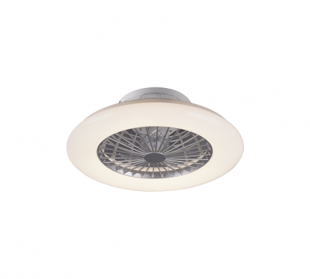 Trio Lighting Ανεμιστήρας Οροφής Με Φως LED 30W ∅50 Πλαστικός STRALSUND