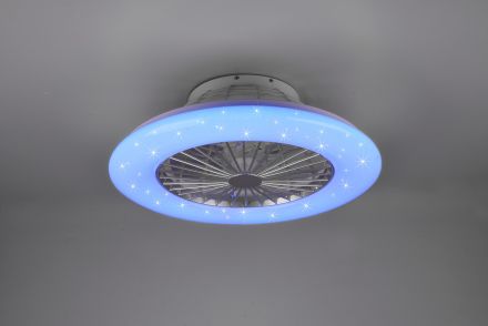 RL Ανεμιστήρας Οροφής Με Φως LED 30W RGBW ∅50 Πλαστικός STRALSUND