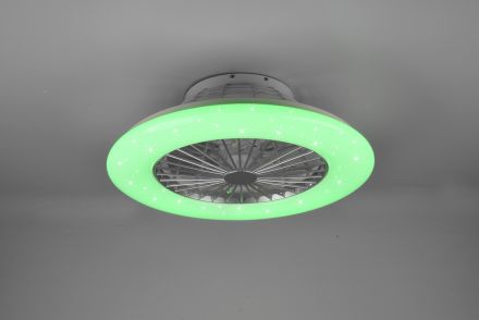 RL Ανεμιστήρας Οροφής Με Φως LED 30W RGBW ∅50 Πλαστικός STRALSUND